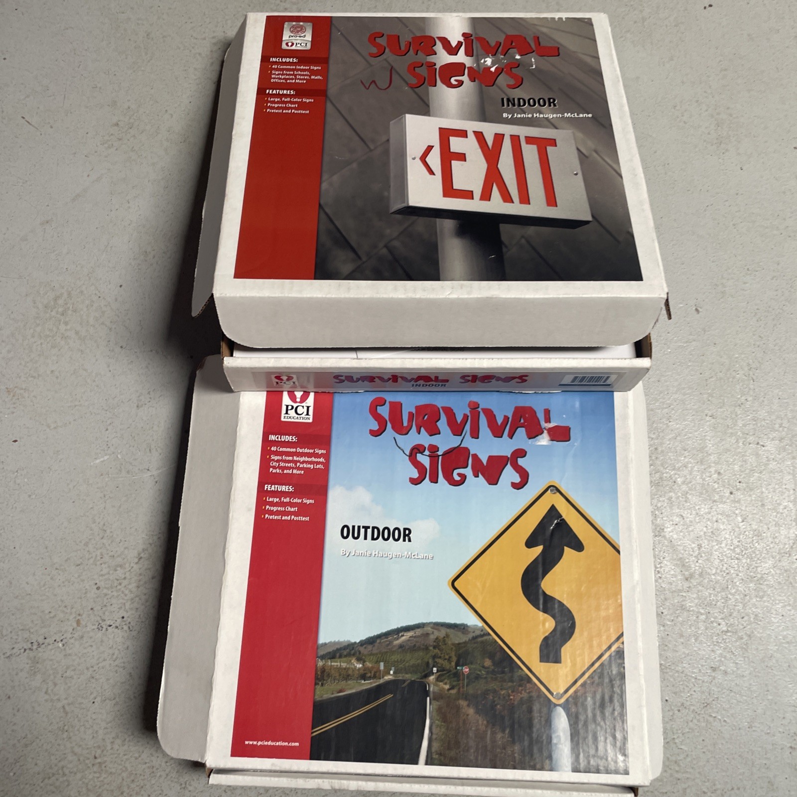 PCI Survival Signs Educational Kits 2 Piece Lot (Indoor & Outdoor)- 41 Signs