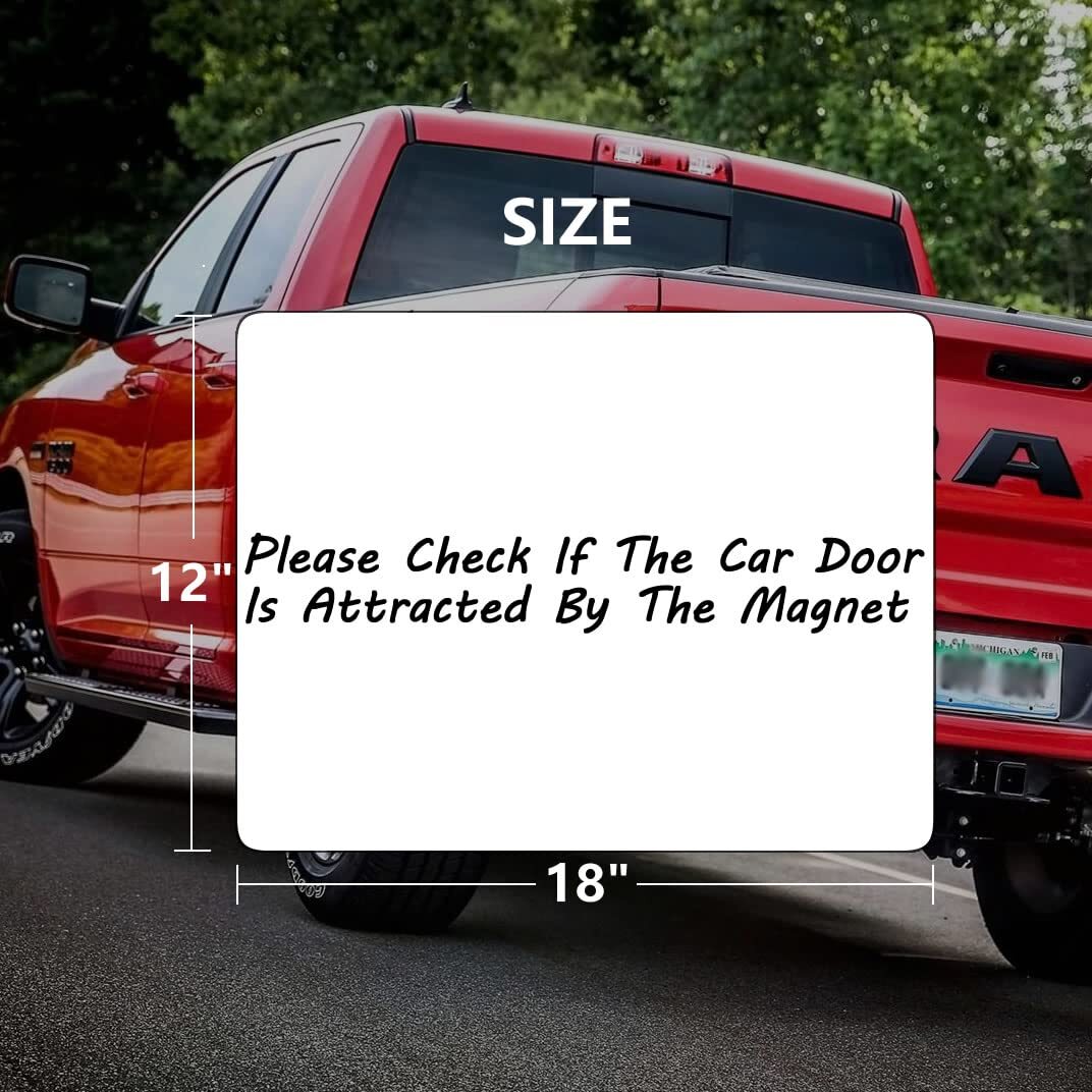 2 Pack 12×18 Inch Blank Car Magnetic Sheet for Vehicle Doors Company Logo