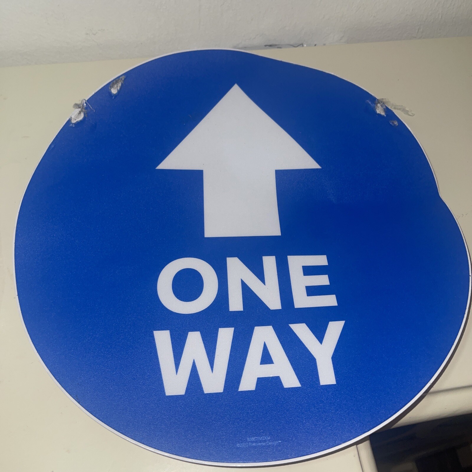 4 new + 2 damaged pixleverse ONE WAY 11” circle floor Decal Sticker commercial