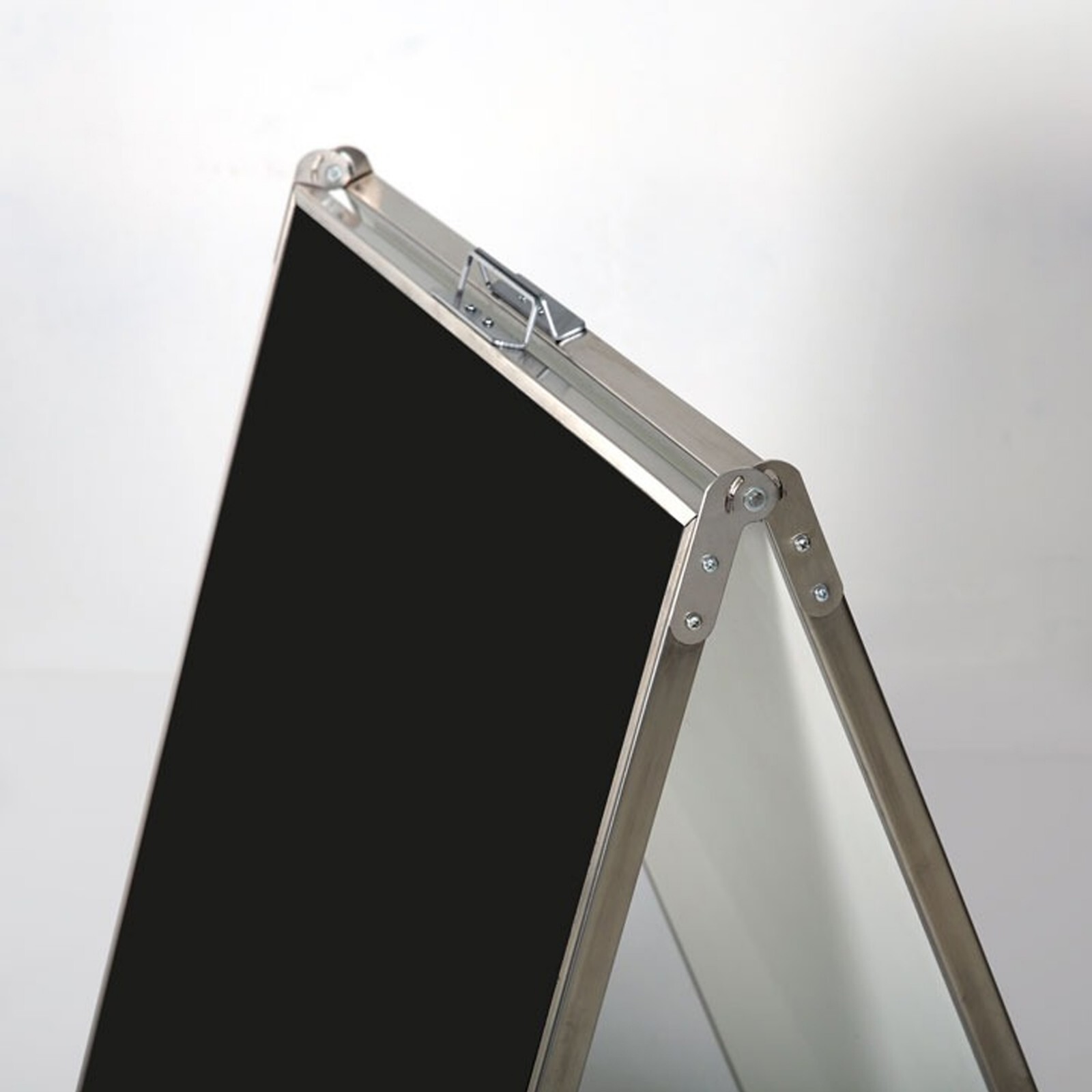 Stainless Steel 22×28 Double Sided Silver Aluminum Sandwich Board A-Frame