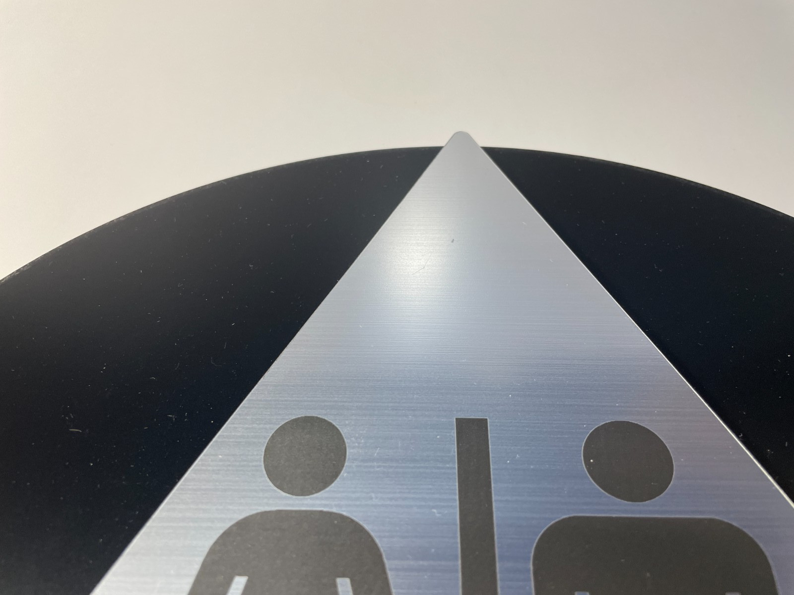 NEW ADHESIVE UNISEX RESTROOM SIGN ROUND 12&Prime; DIAMETER WEIGHS 1.5-2 LBS DURABLE