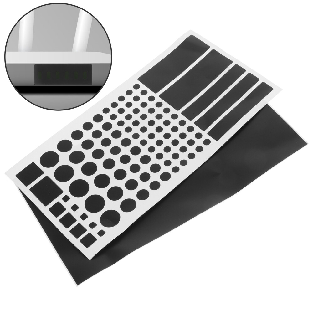 2 Sheets Shading Stickers LED Light Blocking Router Shading Blackout Sticker New