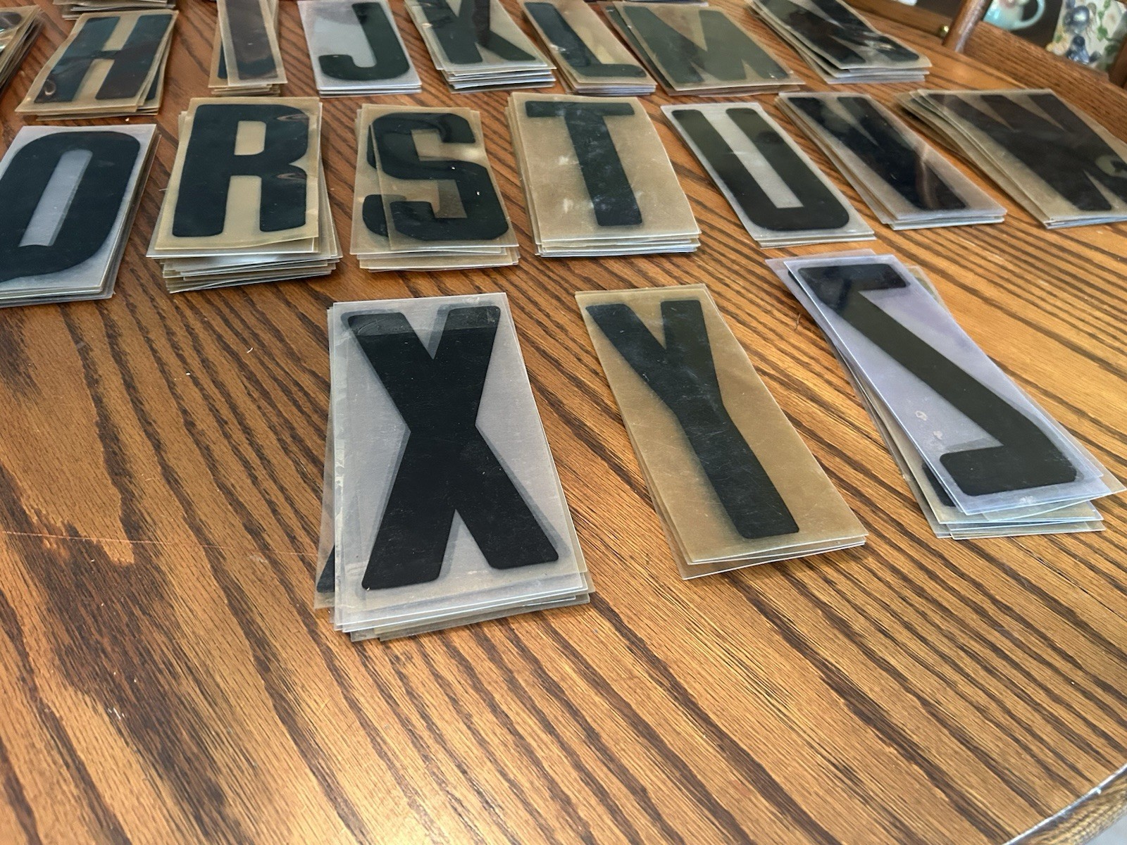 290 Plastic Sign Letters 8.75&Prime; used
