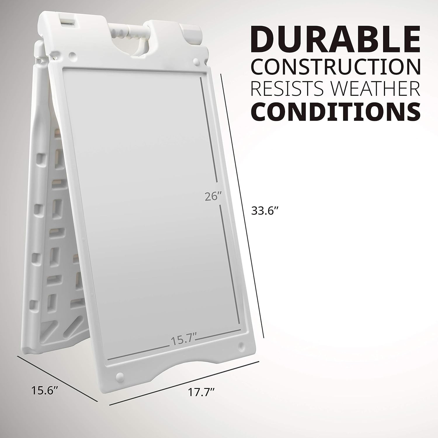 A-Frame Signboard 15.7” x 26” Display Surface – Small Outdoor Sandwich Board