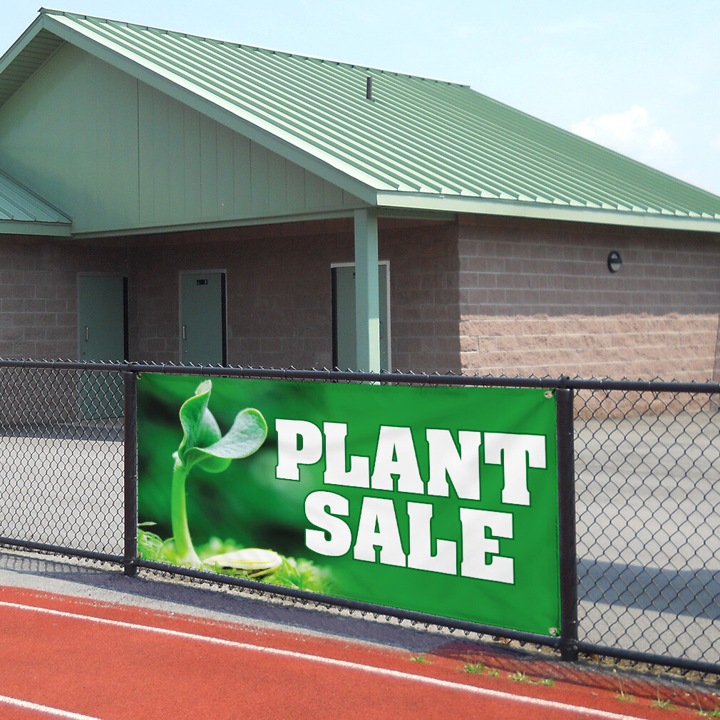 Vinyl Banner Multiple Sizes Plant Sale Business B Business Outdoor