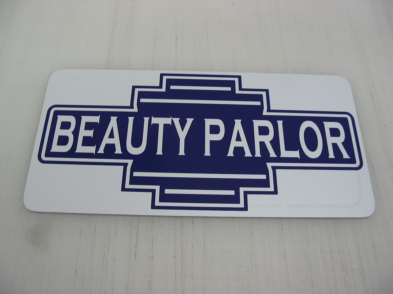 Purple BEAUTY PARLOR Metal Sign 40&rsquo;s 50s Retro Vintage Style Art Deco Hair Salon
