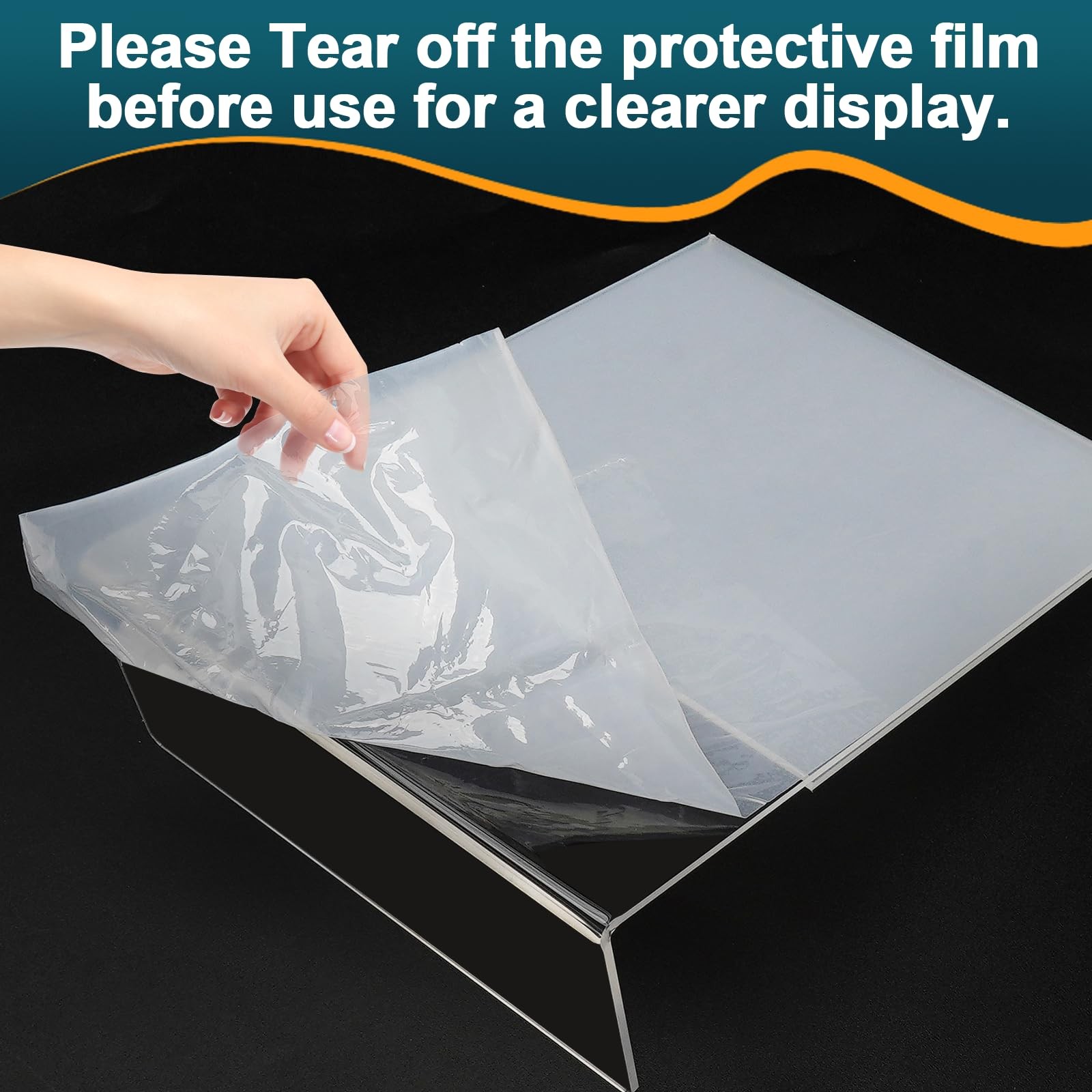 12 Pack Acrylic Sign Holder 12 Pack-L Shape-8.5X11, 12 Shape-8.5X11