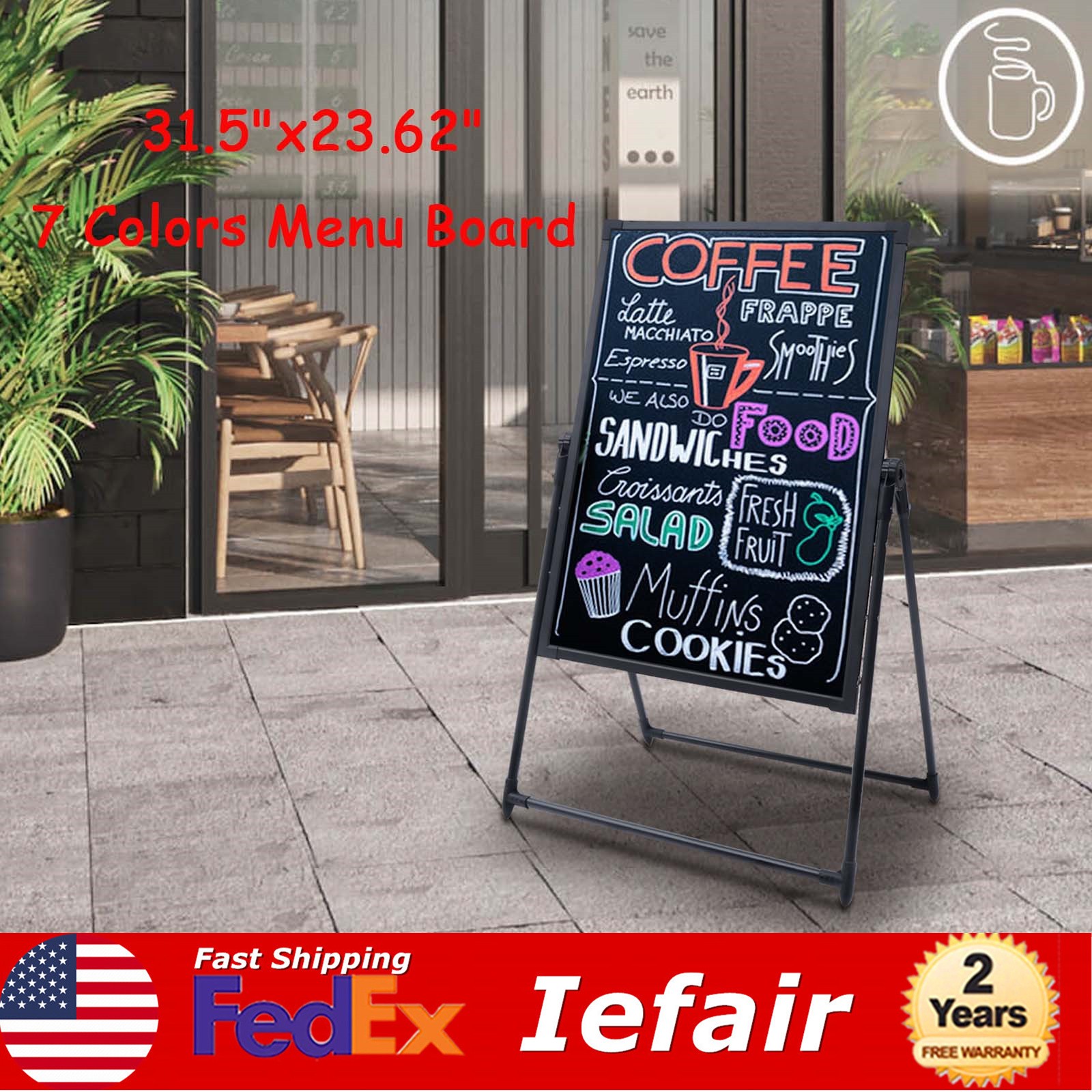 LED Message Board with Adjustable Height, Remote Control & Colorful Display