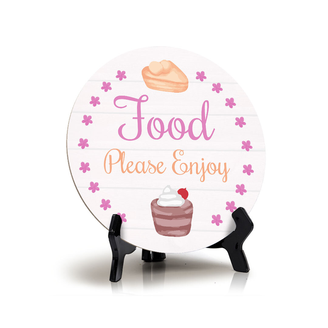 Signs ByLITA Baby Shower Decoration Circle Table Signs | Baby Party Signs