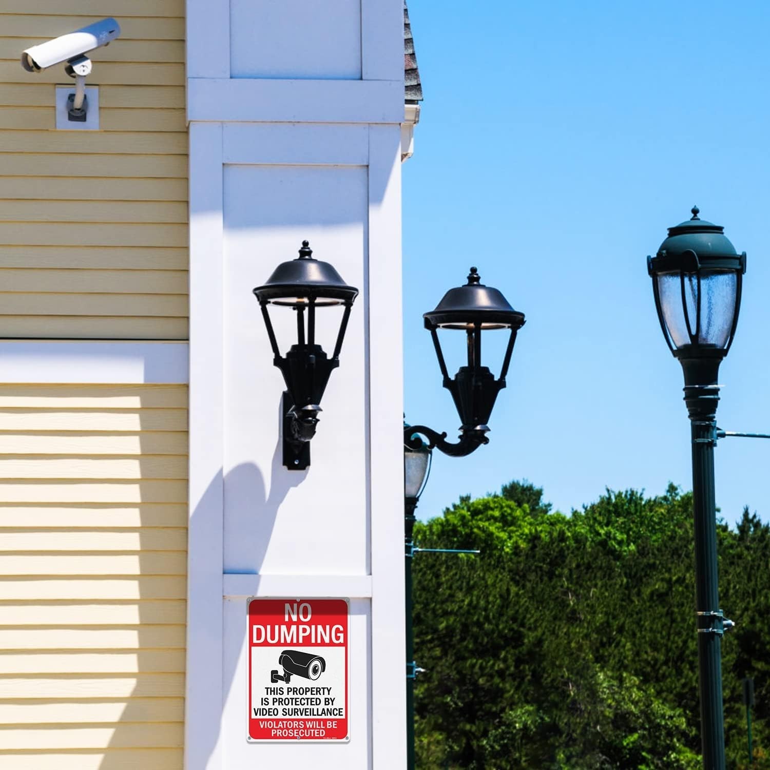 Reflective Aluminum Surveillance Signs