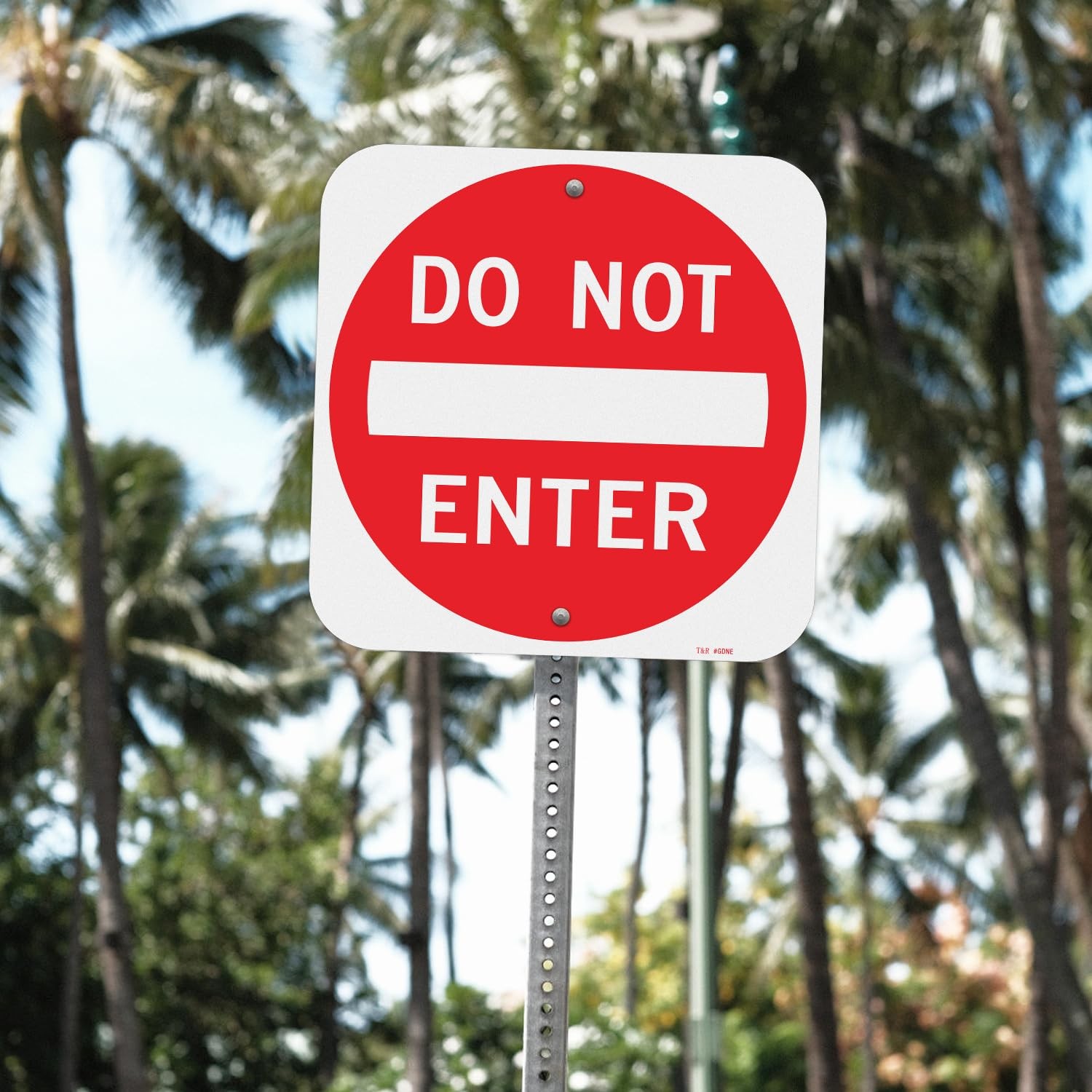 2 Pack 12×12 Inch Do Not Enter Sign Aluminum Reflective Rust Free Metal Sign