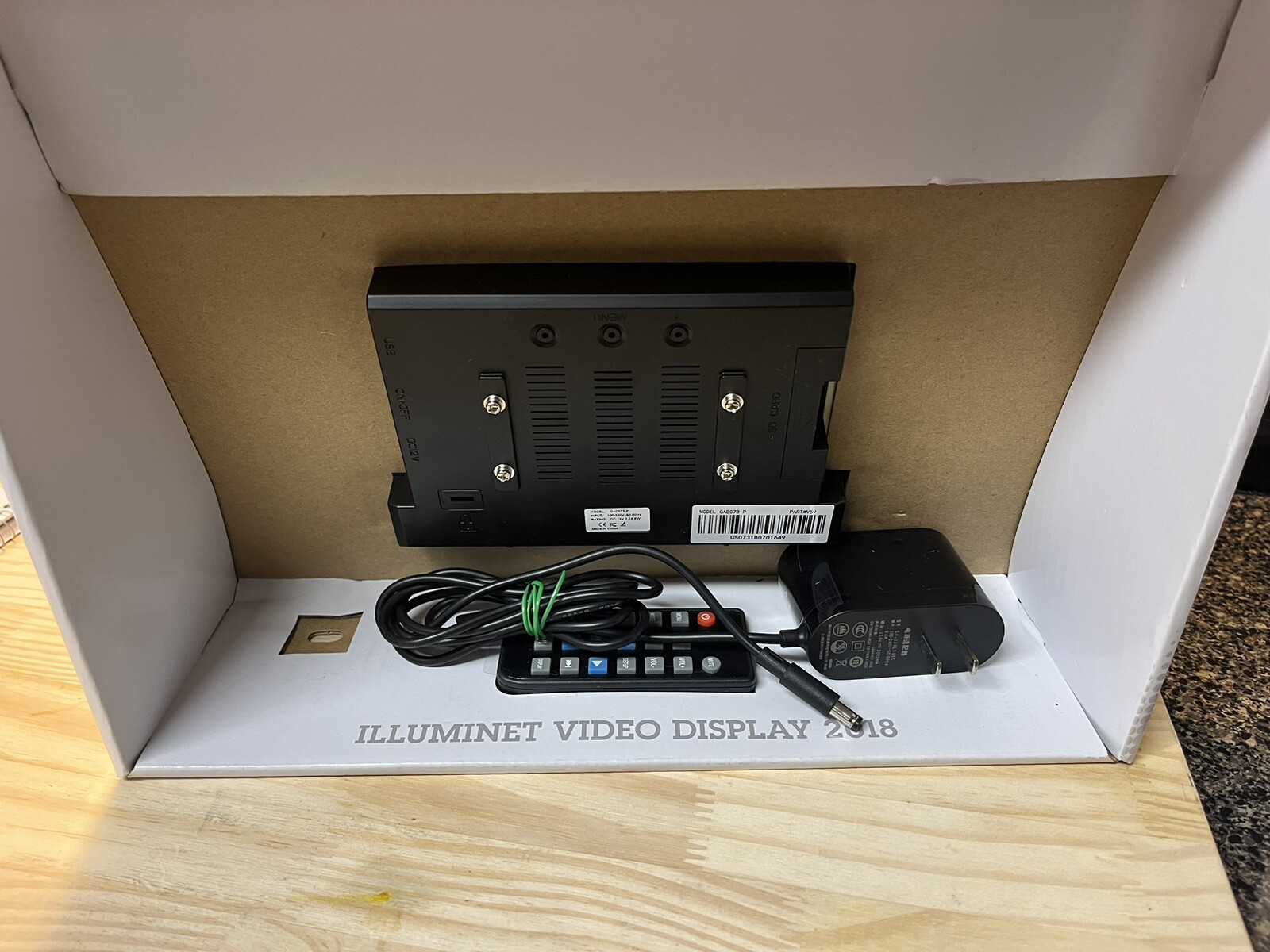 7” Advertising Displayer Media Player on Shelf Use-Auto Looping-Supports SD Card