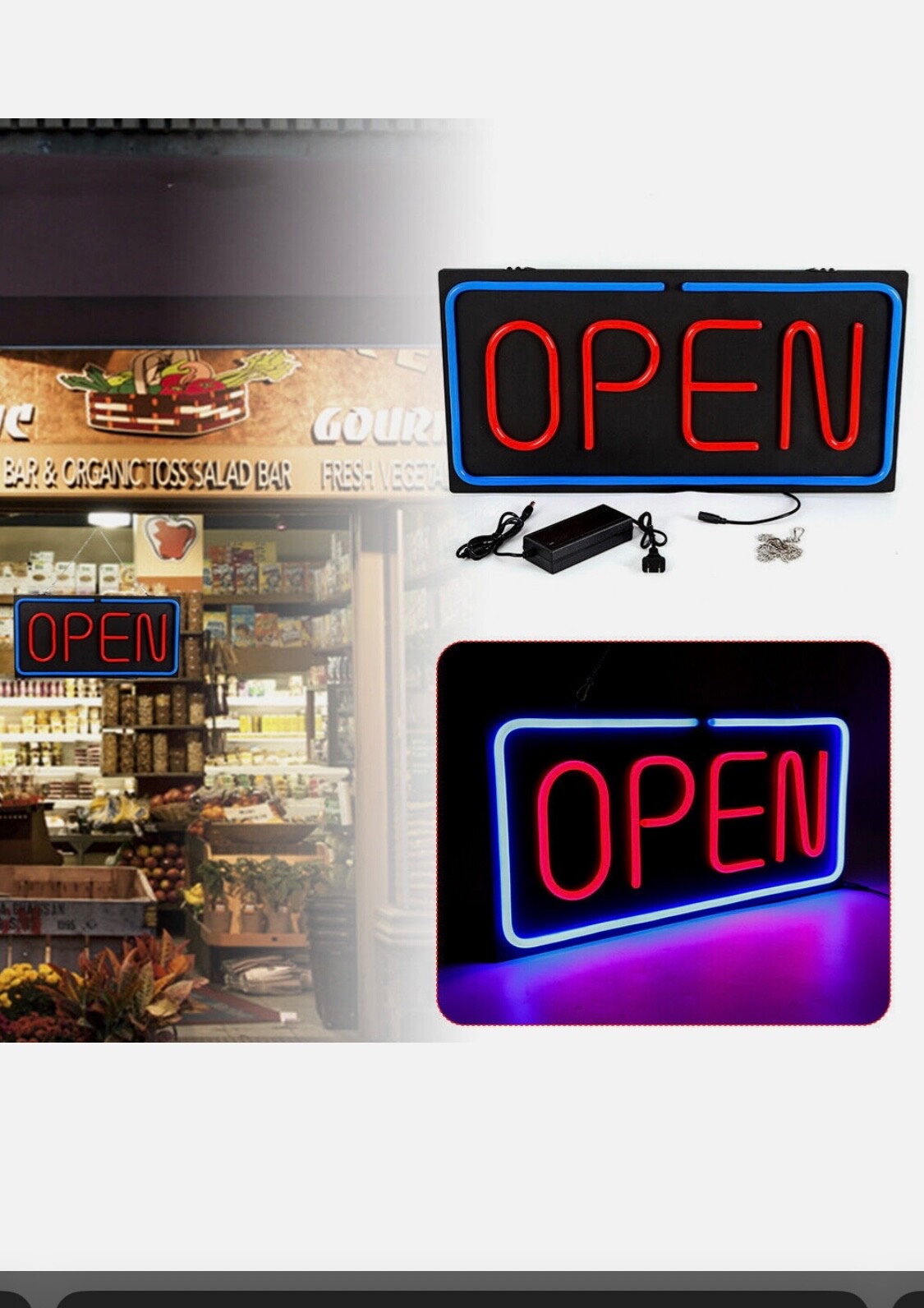 Pro-Lite LED Neon Store Window Open Sign