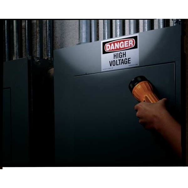 Brady 21000Ls Danger Label, Electrical Hazard, Pk8, 21000Ls