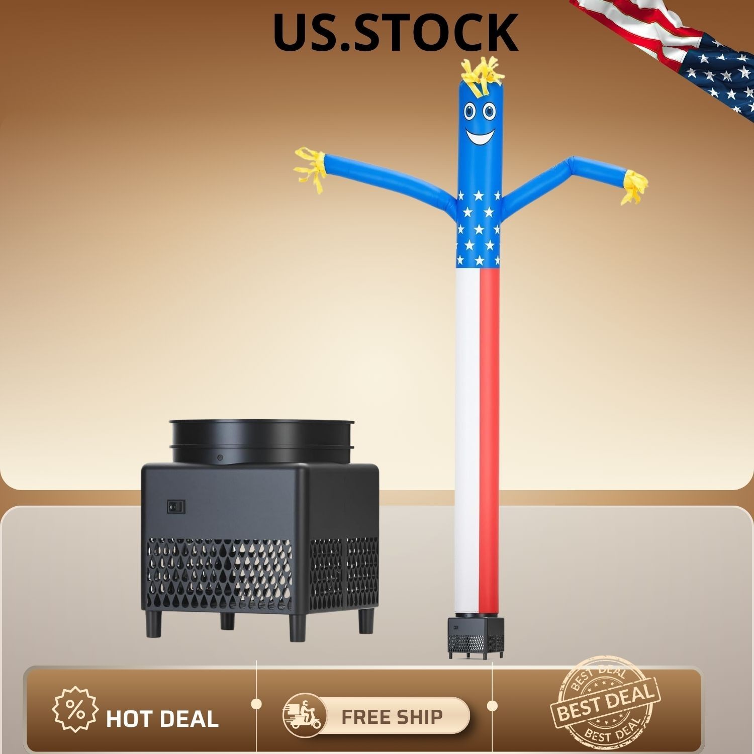 NEW 6ft Inflatable Waving Tube Man Air Puppet with Blower Wacky Dancing Tube Guy