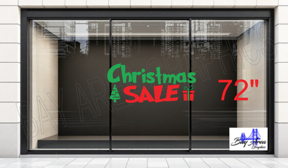 Christmas SALE Vinyl Window Sign Exterior Waterproof Oracal 651 made in USA