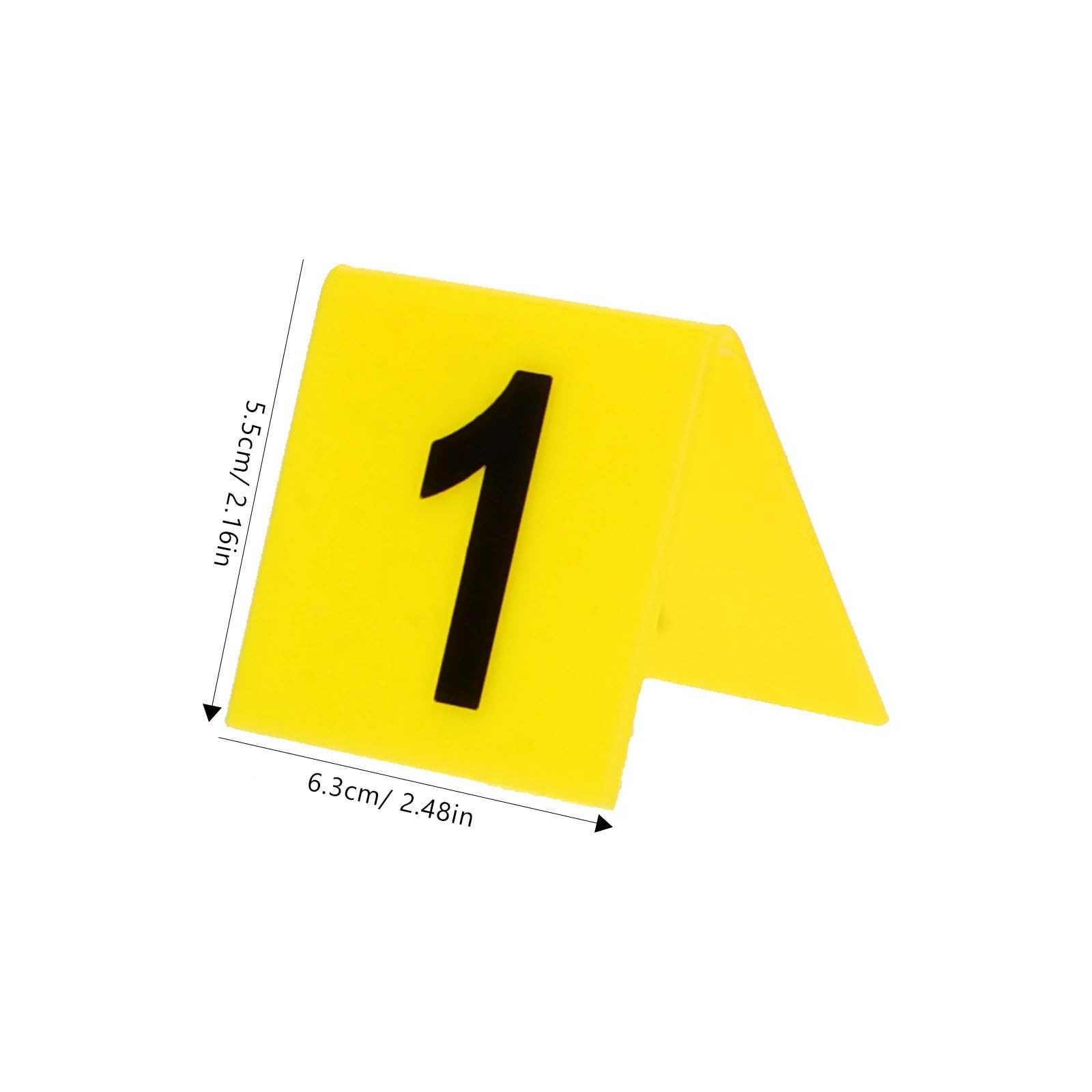 10PCS Restaurant Table Numbers,1-10 Evidence Markers Double Side Numbered Tab…