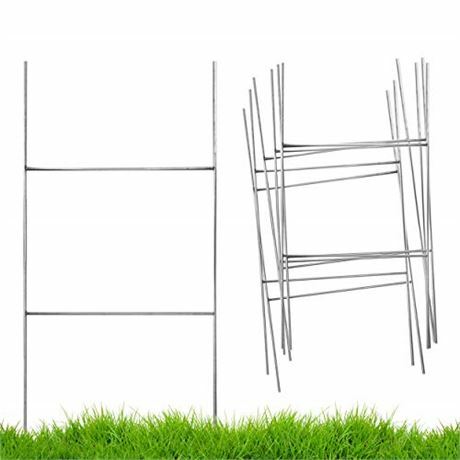 Heart Felt Love Yard Sign Stakes, Wire Stake w/ Metal H Frame (10&Prime;x20&Prime;) NO SIGNS