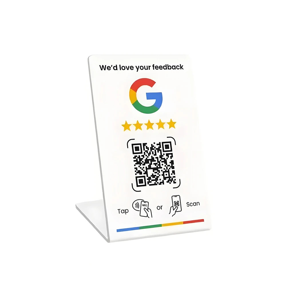 Programmable NFC215 for Google Review Card NFC Station Table 13.56Mhz QR Code Ca