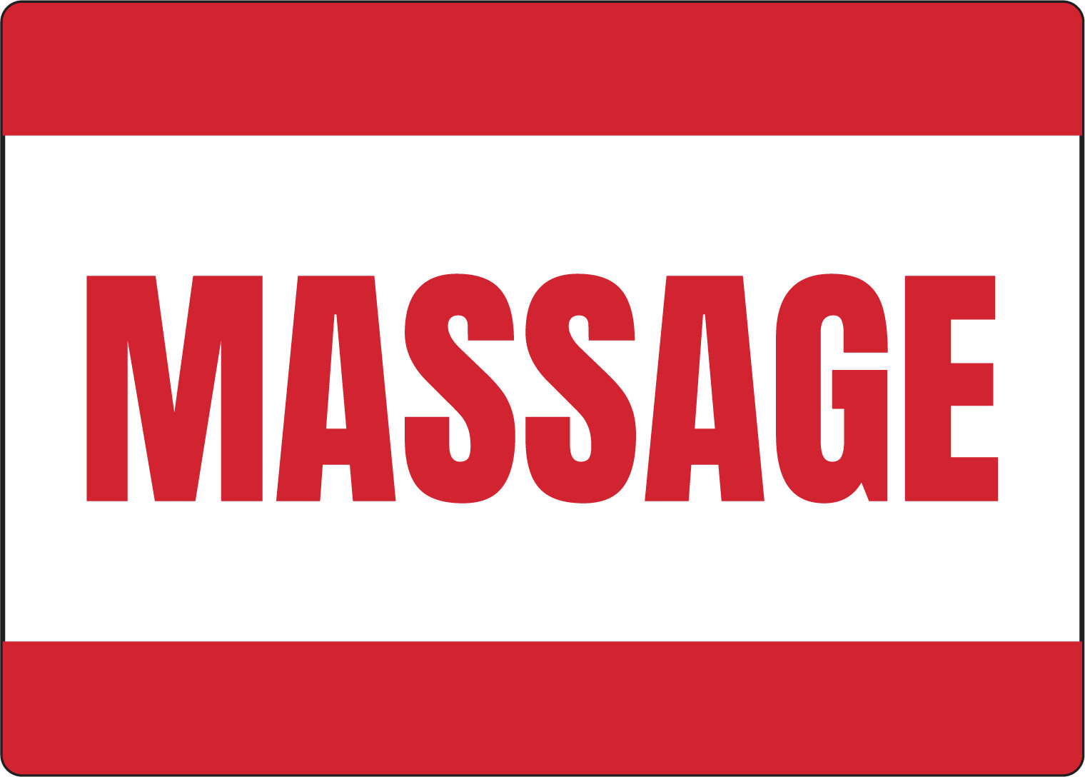MASSAGE PARLOR SPA HEALTH – PERSONAL CARE WINDOW | Adhesive Vinyl Sign Decal