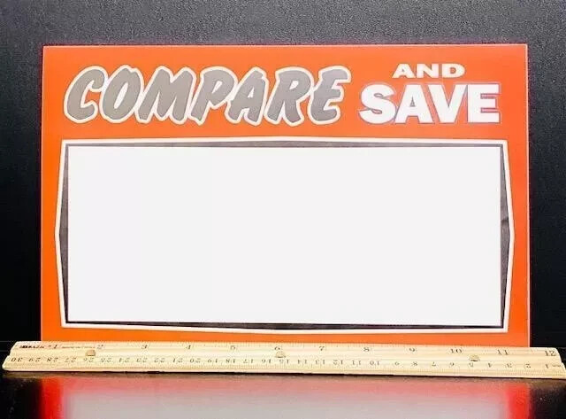 NEW!!! PACK OF 25 BIG SIGNS ⭐11 X 7 ⭐ RETAIL STORE SALE PRICE CARDS ADVERTISING