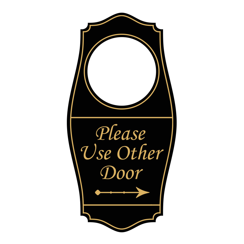 Signs ByLITA Please Use Other Door Door Hanger