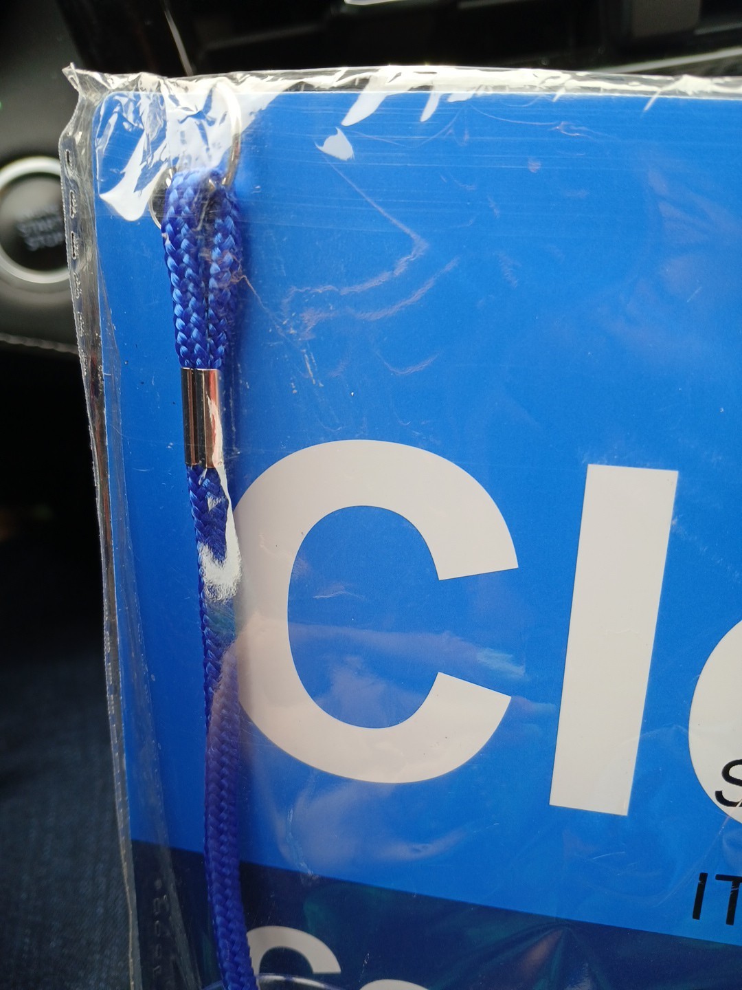 Open and Closed Blue Sign Reversible 11&Prime; x 8.5&Prime; Hanging Hardware. New