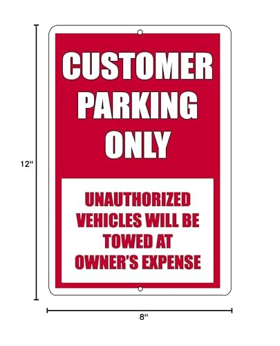 Rogue River Tactical Customer Parking Only Metal Tin Sign Business Retail Sto…