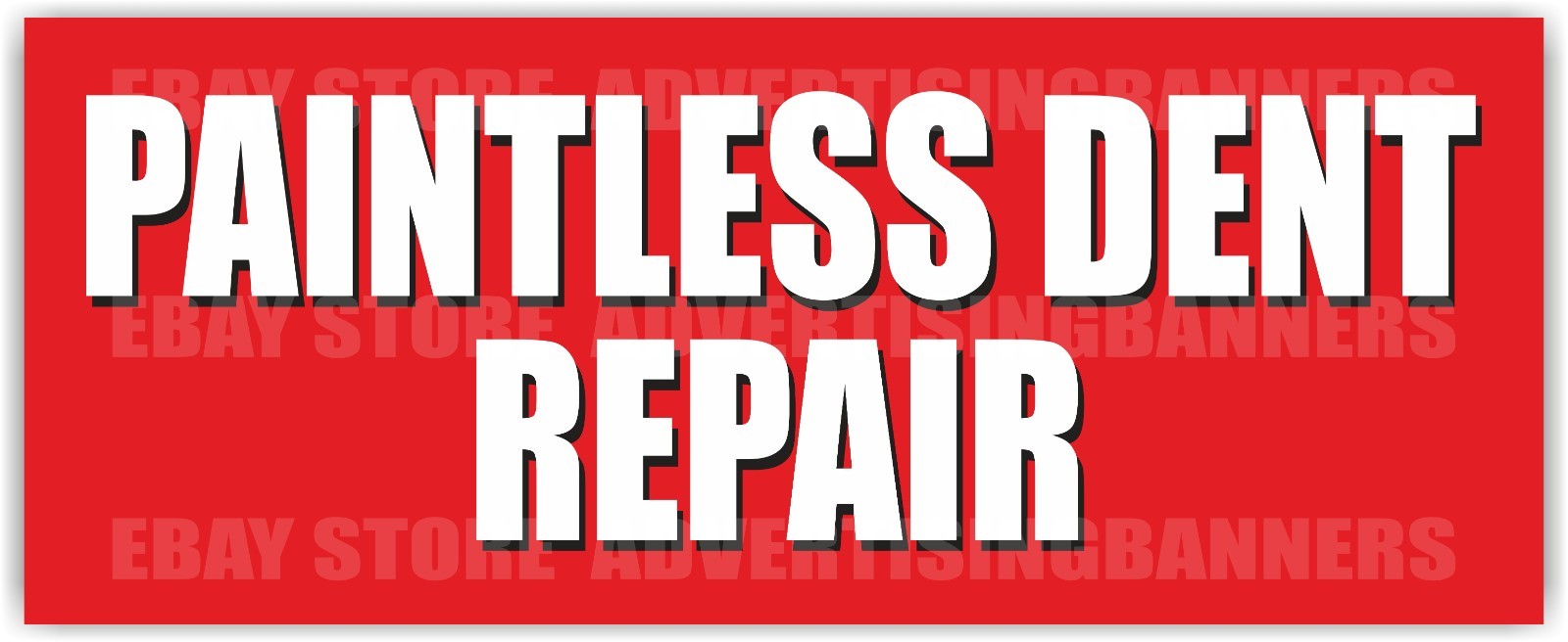 PAINTLESS DENT REPAIR Advertising Banner Vinyl Mesh Sign auto damage service