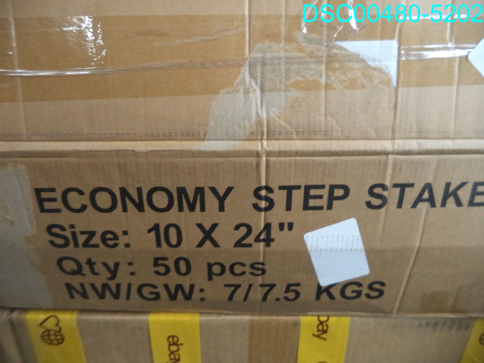 QTY=50: 10&Prime;x24&Prime; Economy H-Frame Step Stakes