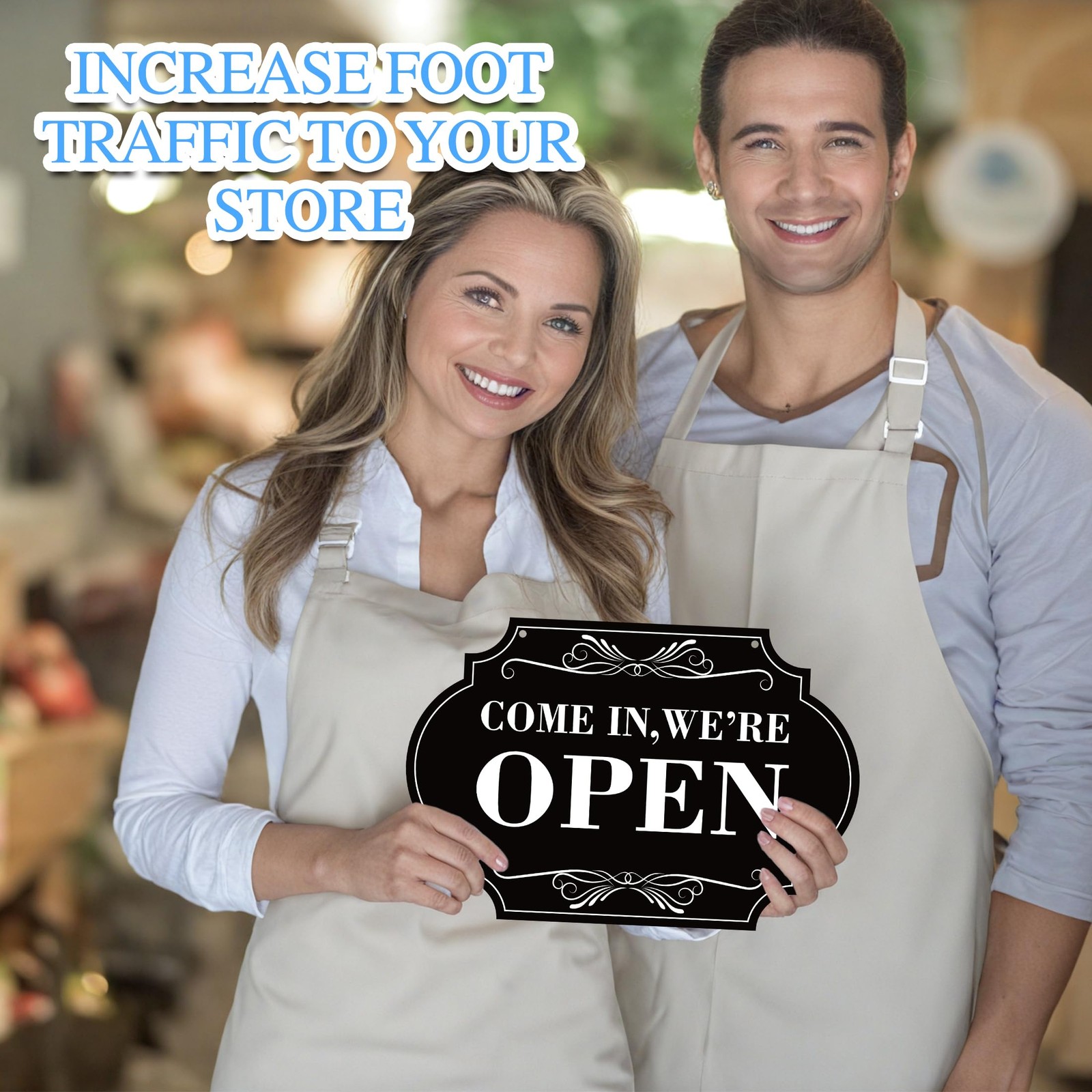 Open Closed Signs for Business, 11×8 Waterproof 11.8IN,