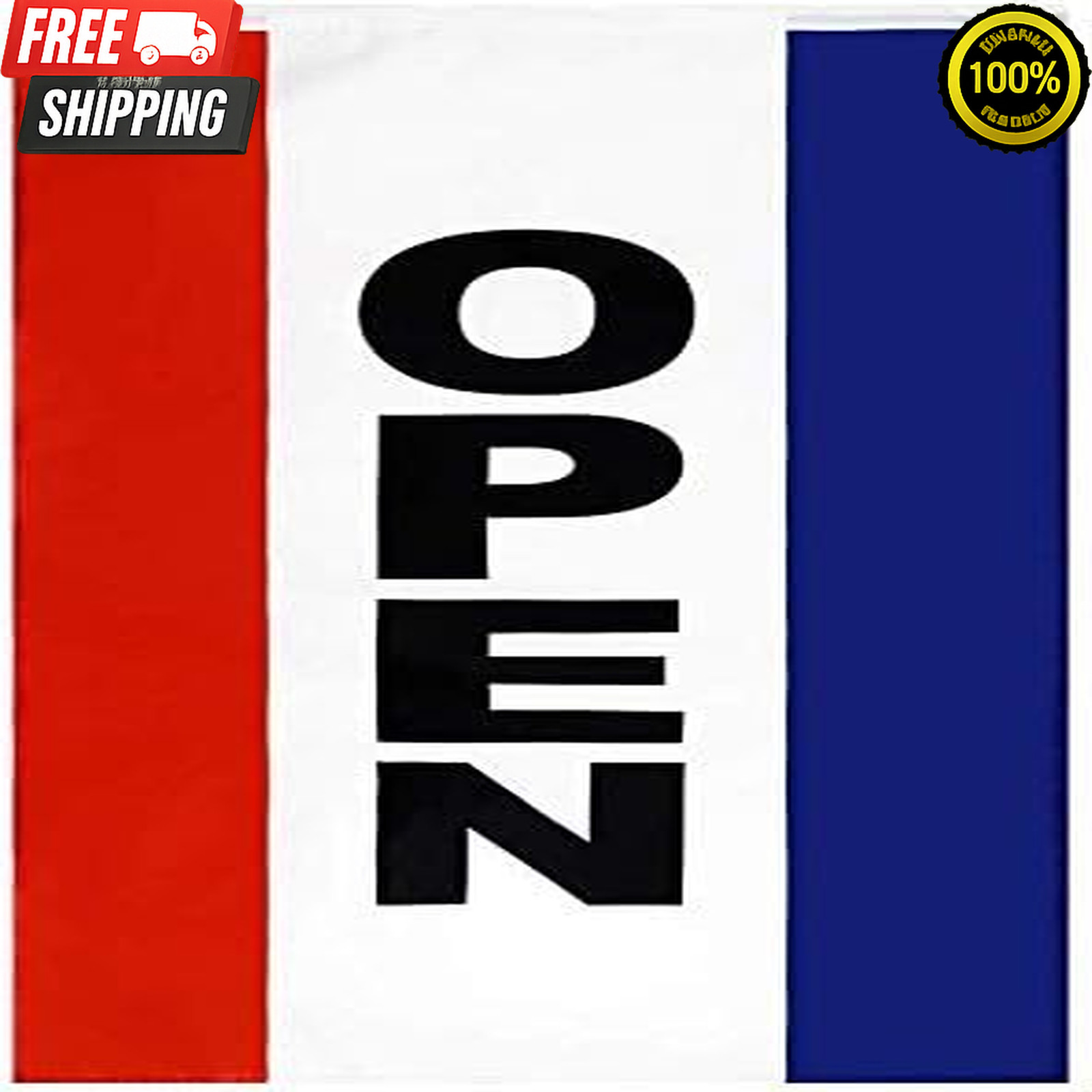 3x5FT Vertical OPEN Flag Banner Store Business Advertising Sign Outdoor