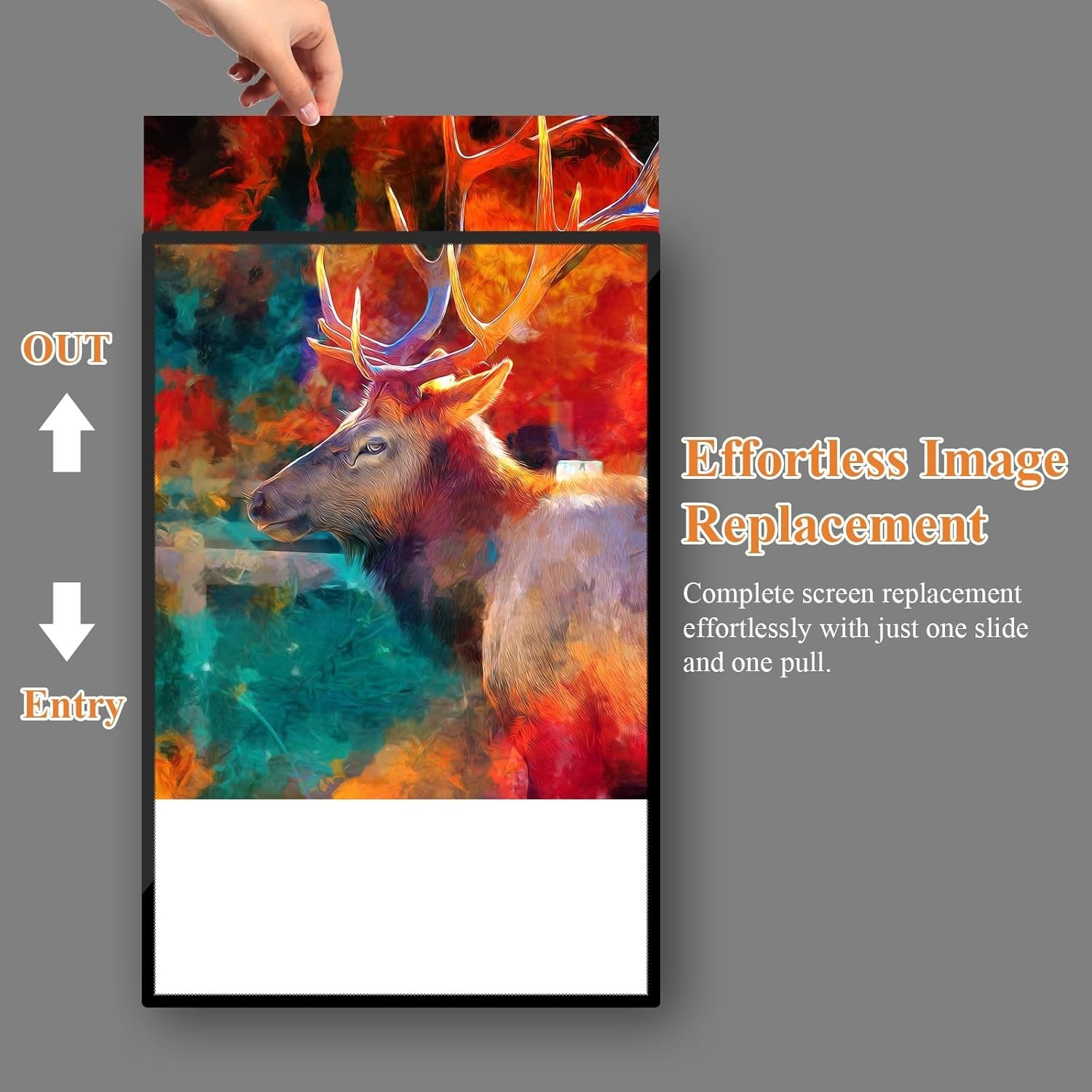 LED Poster Frame 16&Prime; x 24&Prime; with RF Remote – Fits 15x 23 Posters – FAST SHIPPING