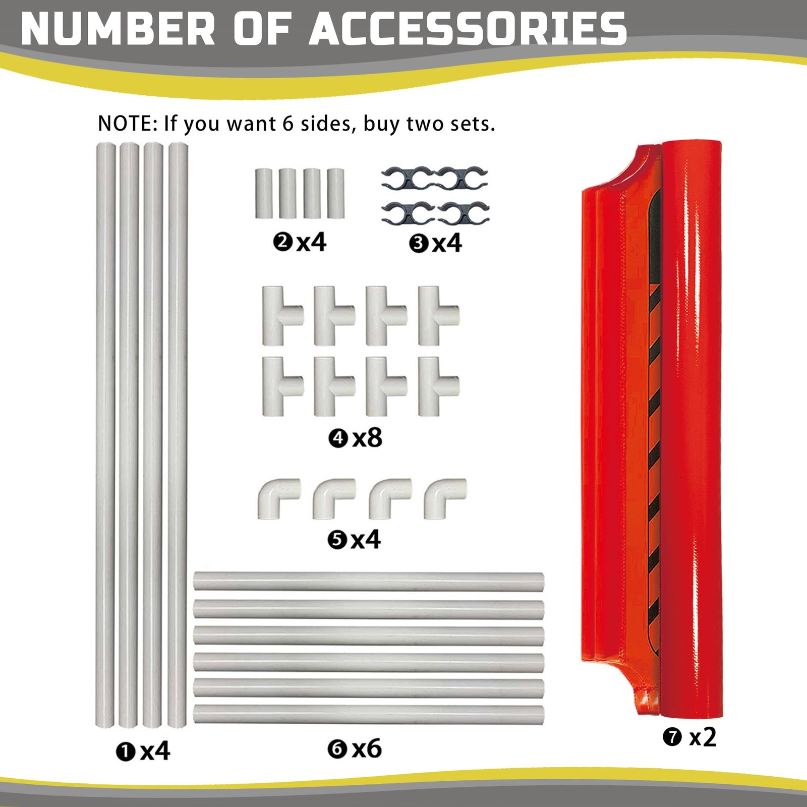 Safety Caution Barricade 2Panels Foldable Signs With PVC Tarp Removable Safet…
