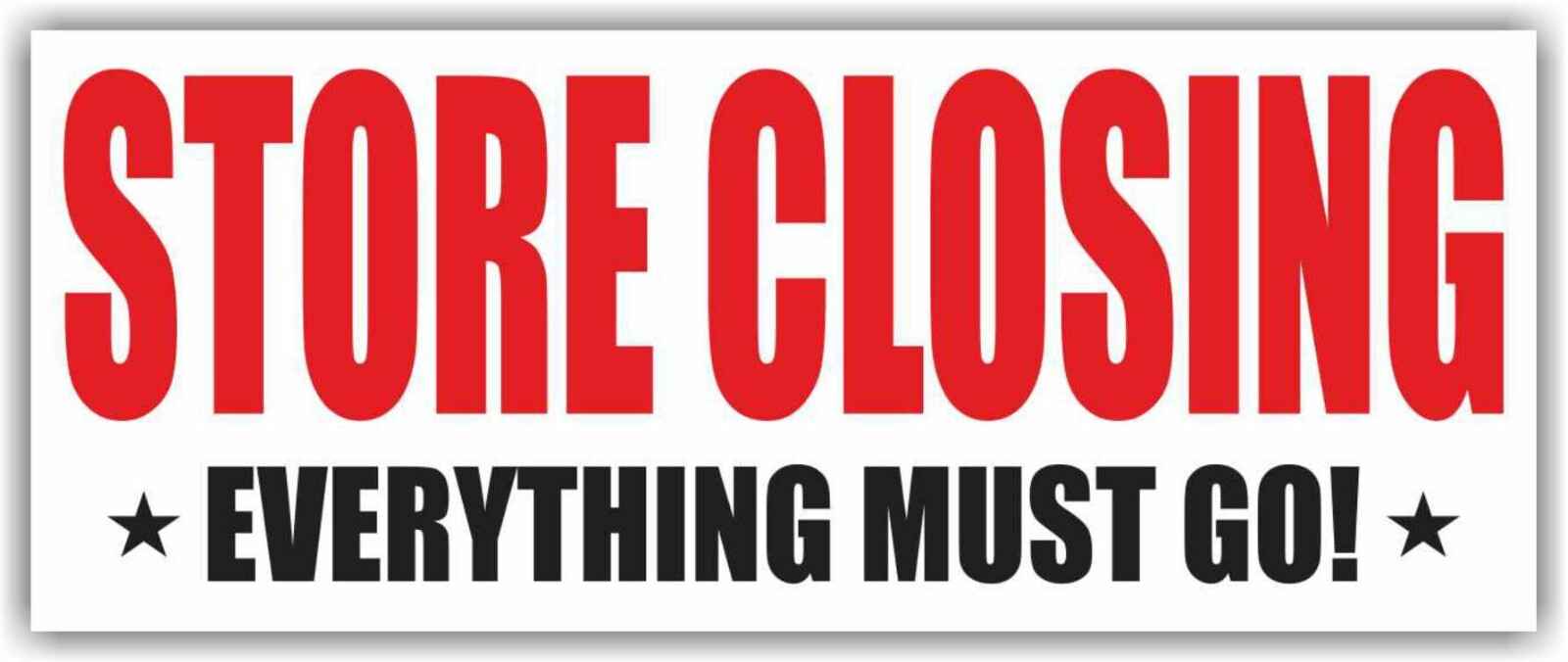 STORE CLOSING EVERYTHING MUST GO Advertising Banner Vinyl Mesh Sign Sale shop