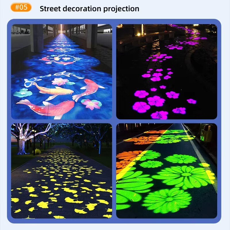 300W Creative Dynamic Pattern Led Gobo Logo Projector Waterproof Porjection