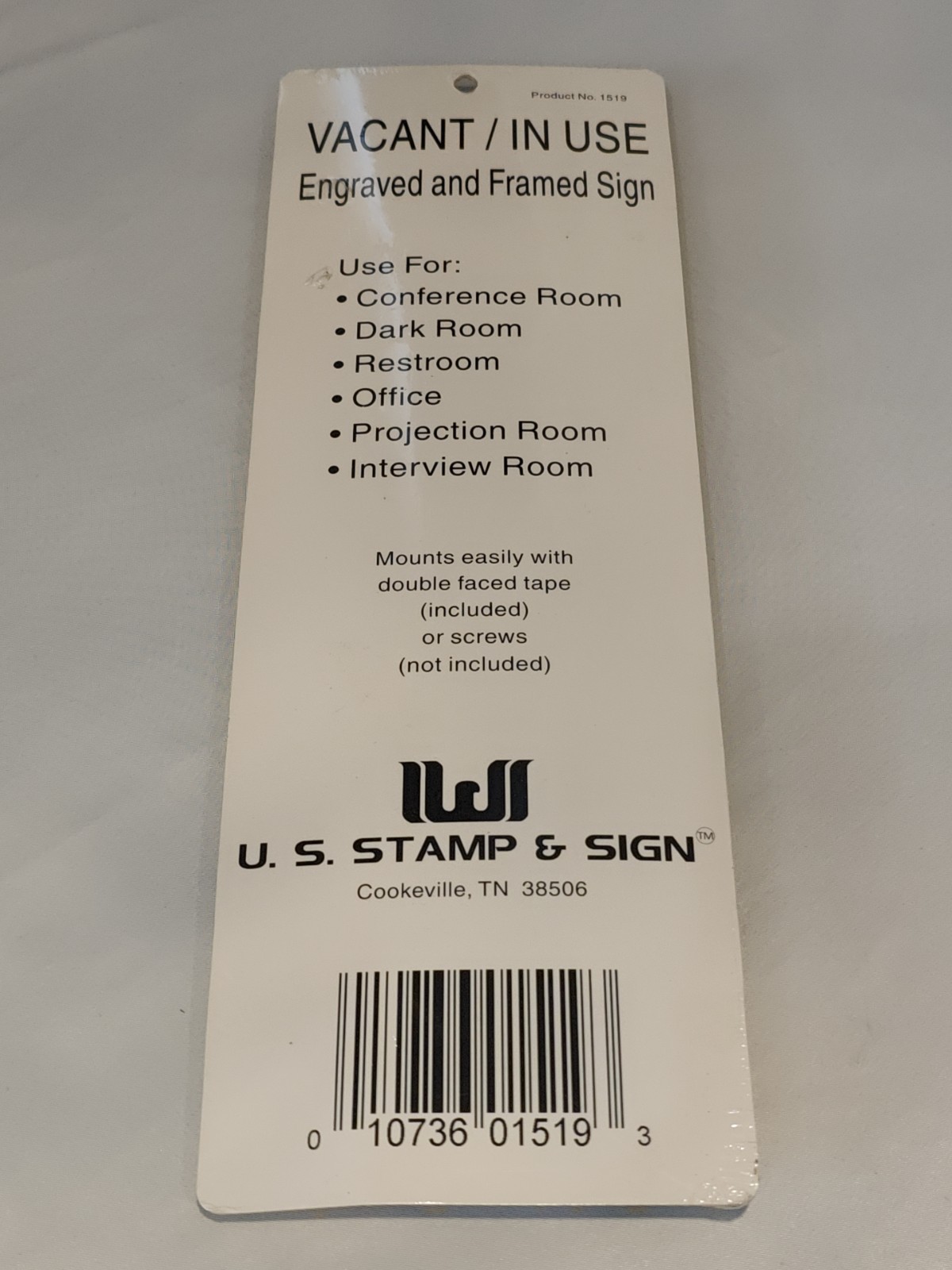 Lot Of 13 U.S. Stamp & Sign, Slider In Use/Vacant, Slide to Change Door