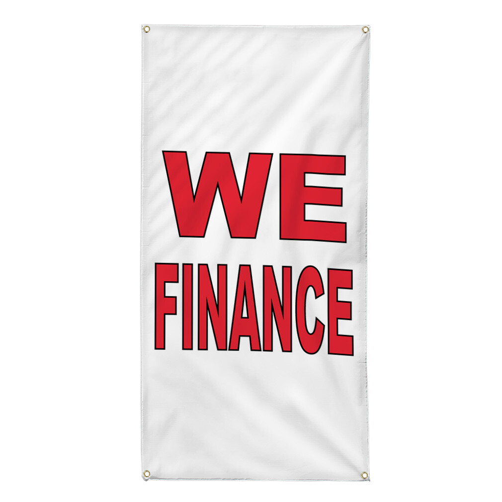 Vertical Vinyl Banner Multiple Sizes We Finance Auto Body Shop Car Repair R