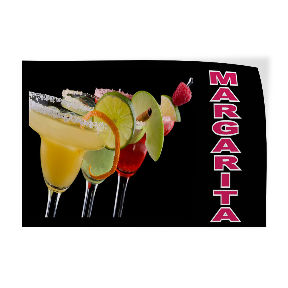 Decal Stickers Margarita Vinyl Store Sign Label Restaurant and Food