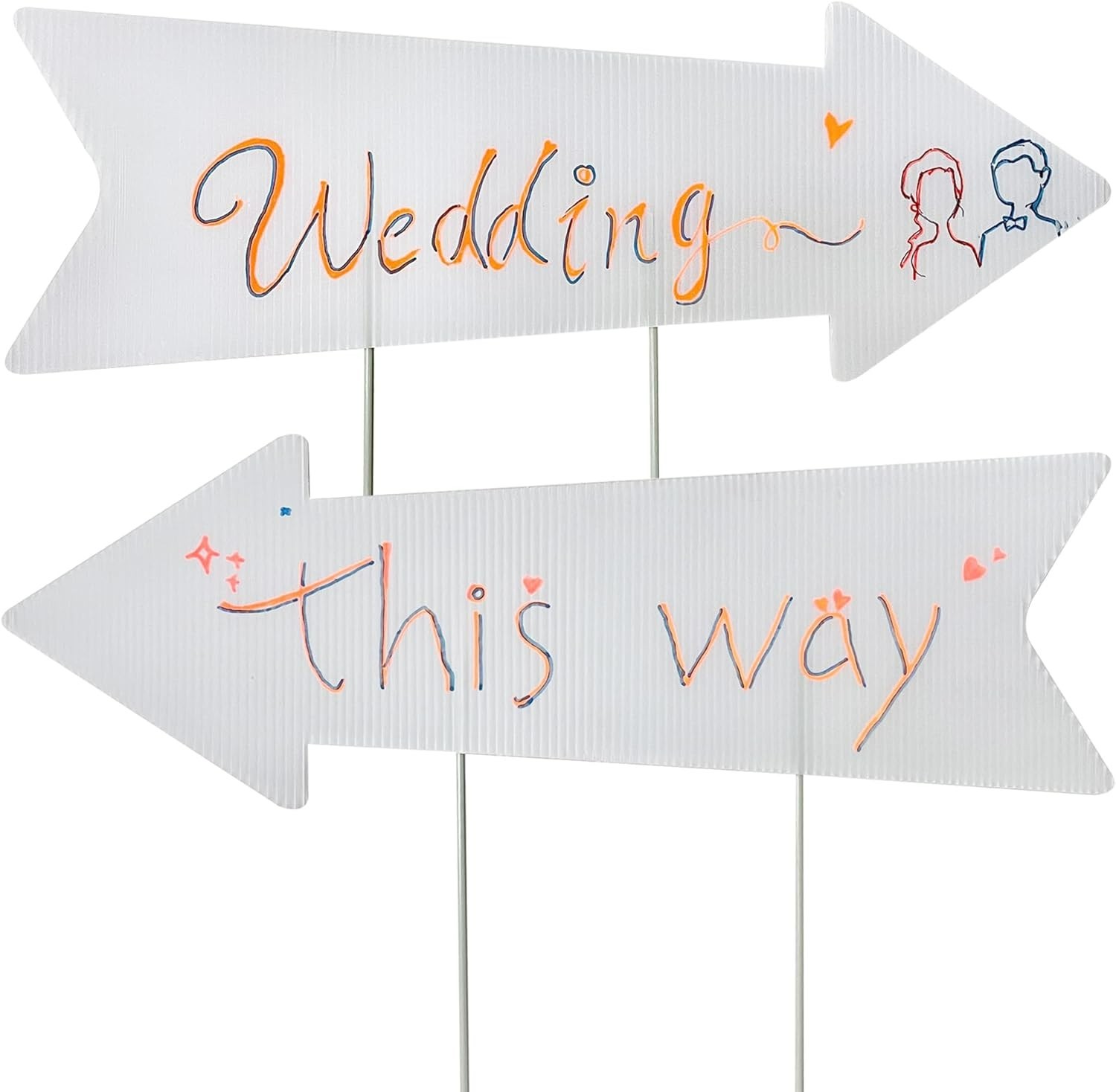 Eye-Catching 6-Pack Blank Arrow Signs – 17×6” for DIY Event Direction