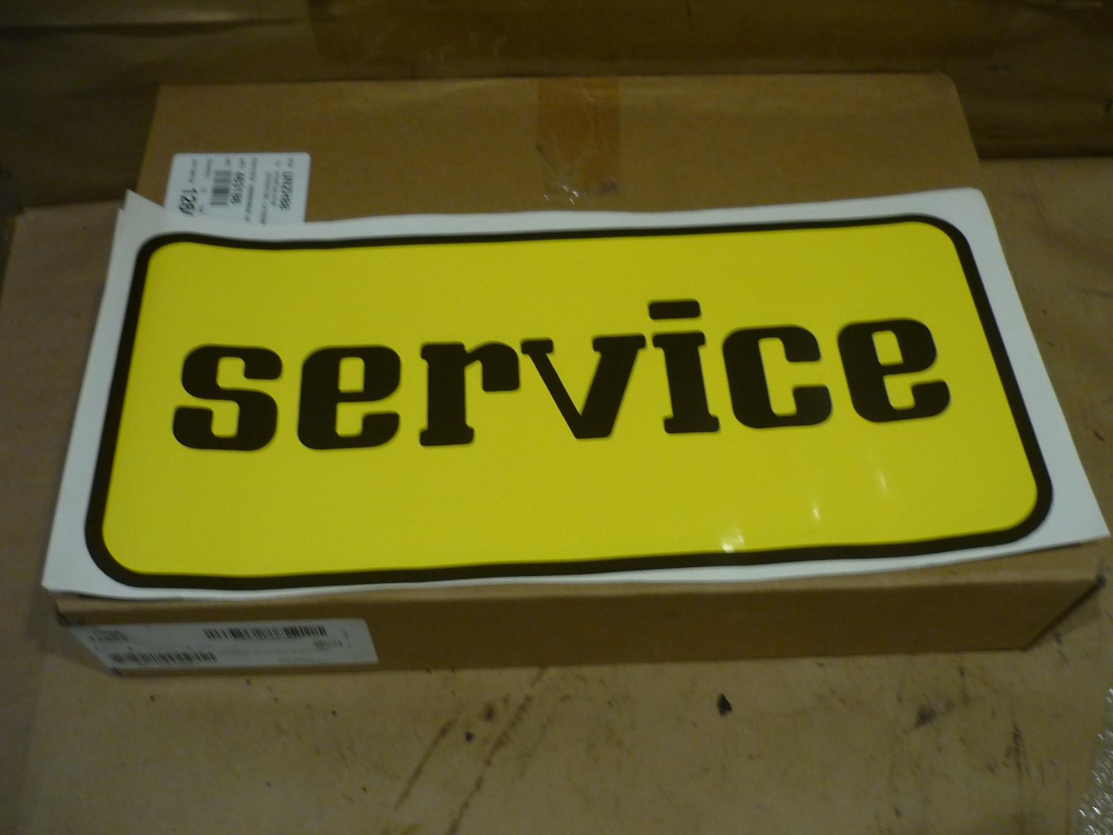 FERRARI Service Sign Sticker Type 17 1/4&Prime; x 8&Prime; Inch New