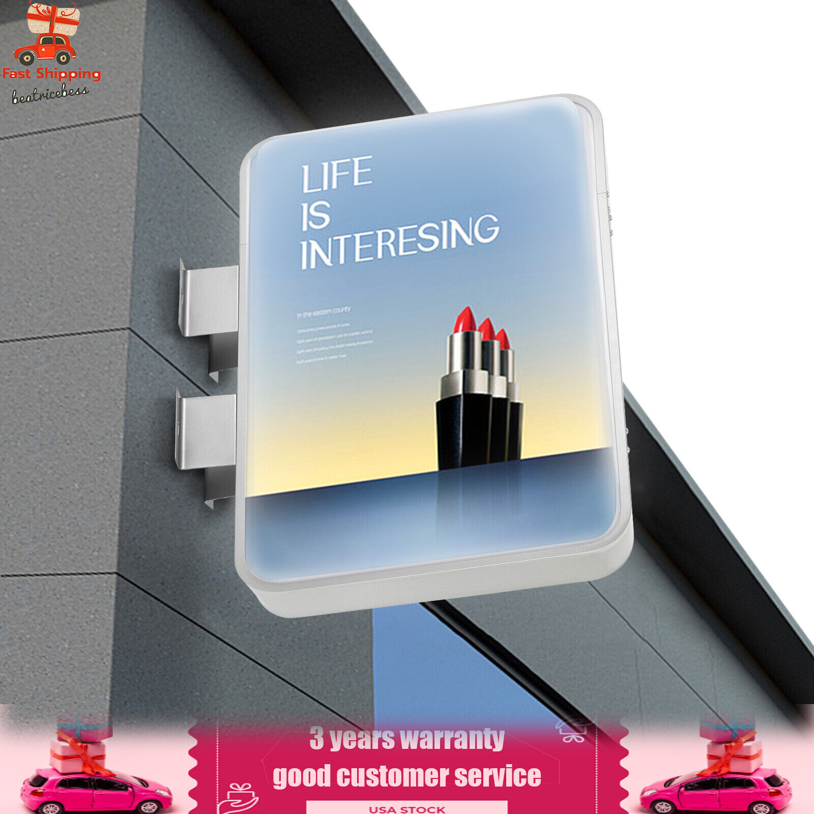 LED Poster Frame Illuminated Backlit Movie Advertisement Poster Frame 55*35cm