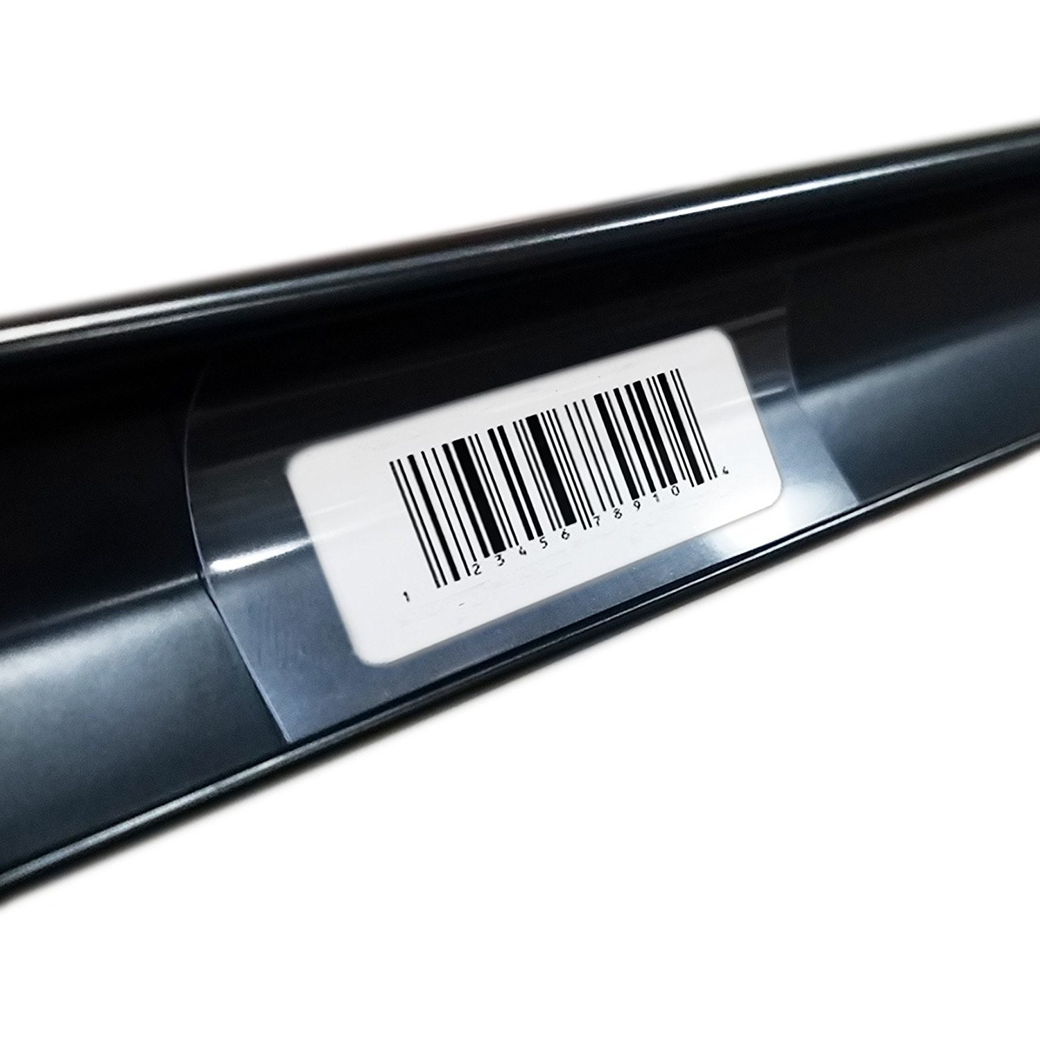 250 Clear Plastic Gondola Shelving Ticket Strips – 2.5&Prime; x 1.25&Prime; Insert Molding