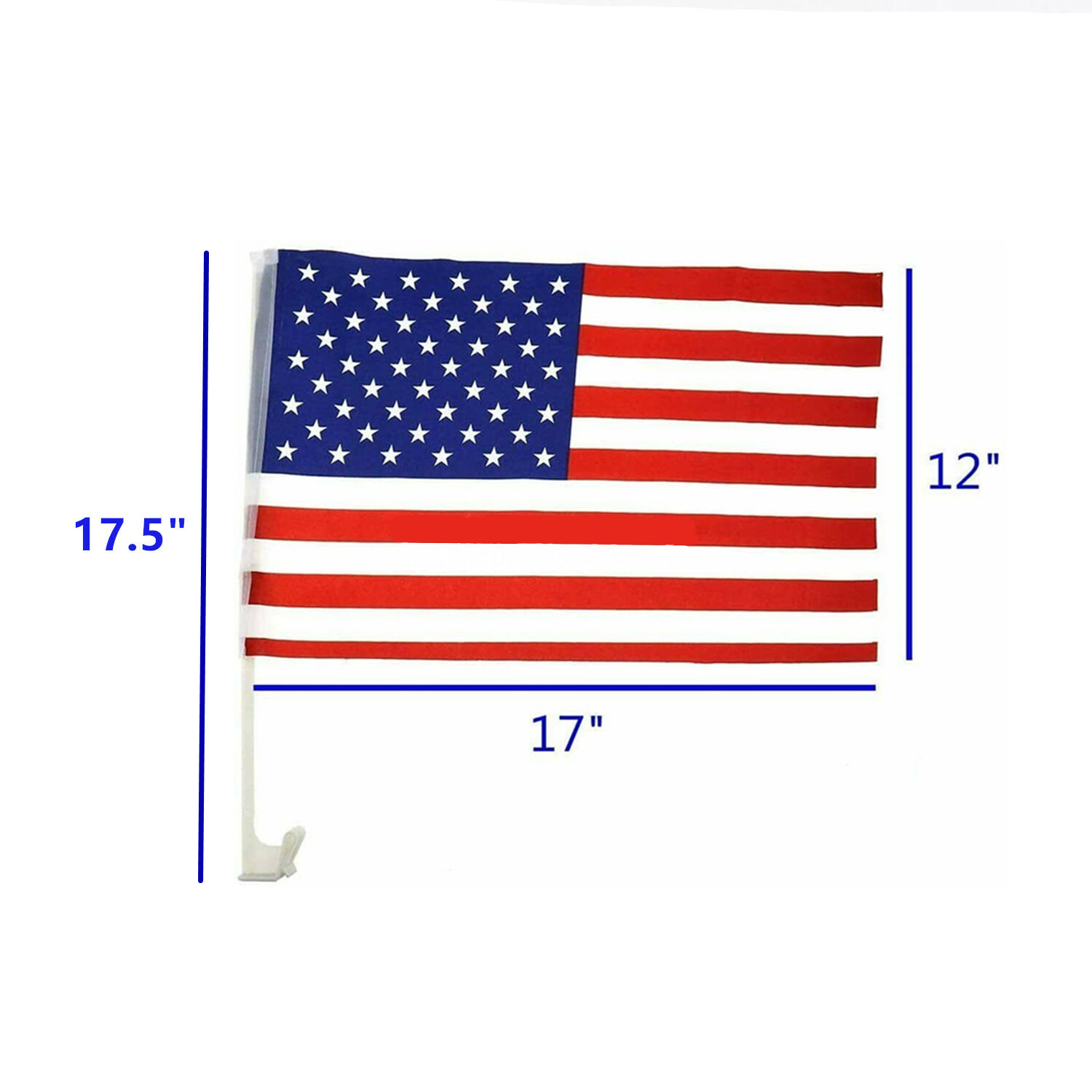 Lot of 120 USA Patriotic American Car Window Clip USA Flags 17&Prime; x 12&Prime; – USA SELL