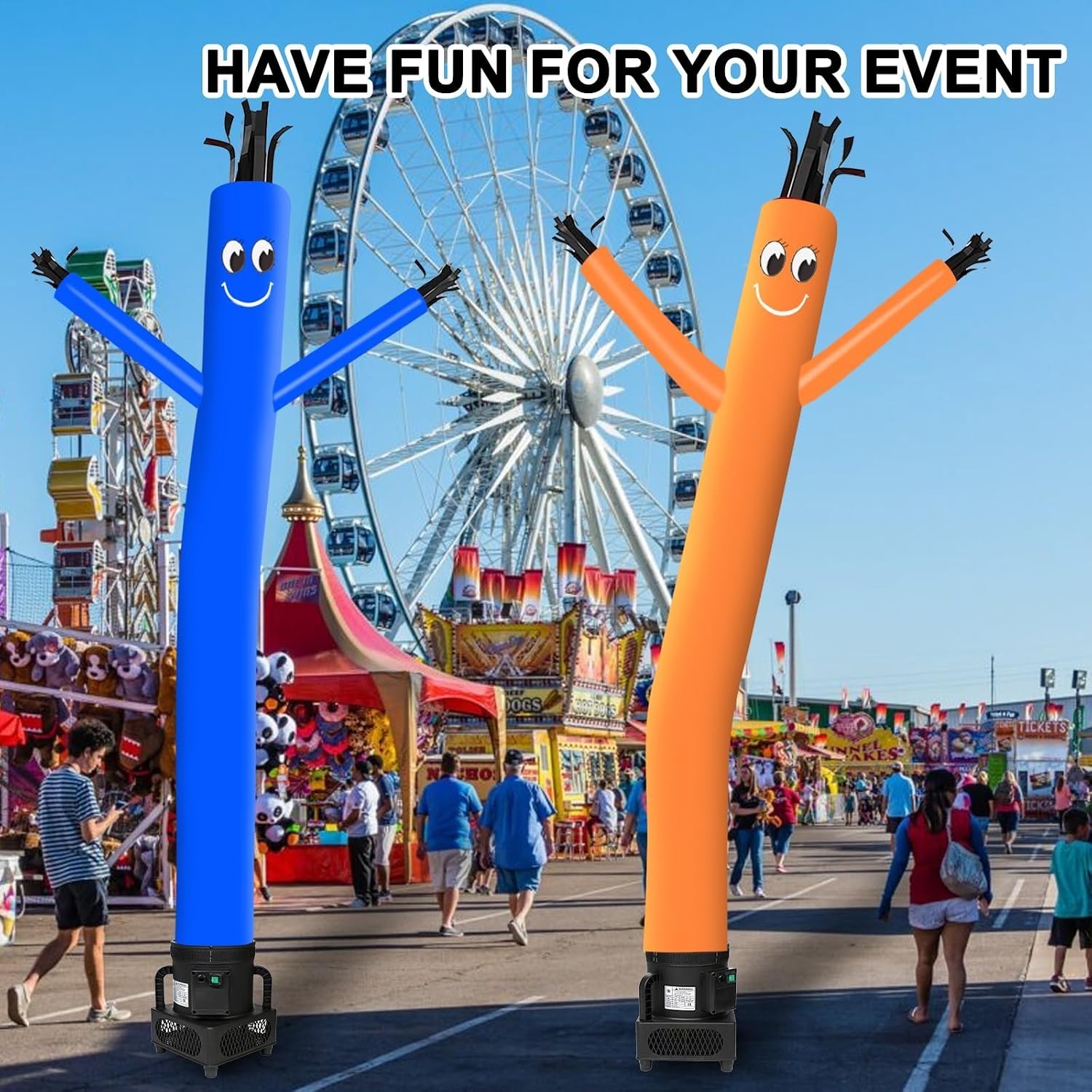 6FT Sky Dancer Inflatable with 1/3HP Blower Blue Groot Party Set