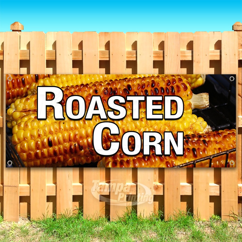 ROASTED CORN Advertising Carnival Fair Food Vinyl Banner Flag Sign USA SB11205