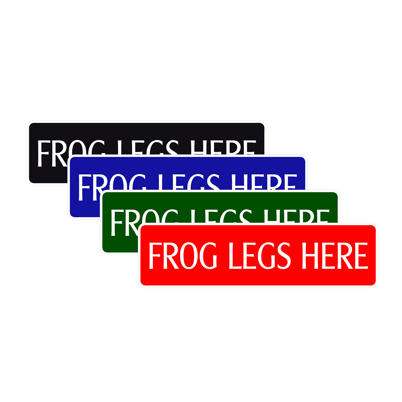 Frog Legs Here Novelty Metal Street Sign Toad Amphibian Pond River Water Decor