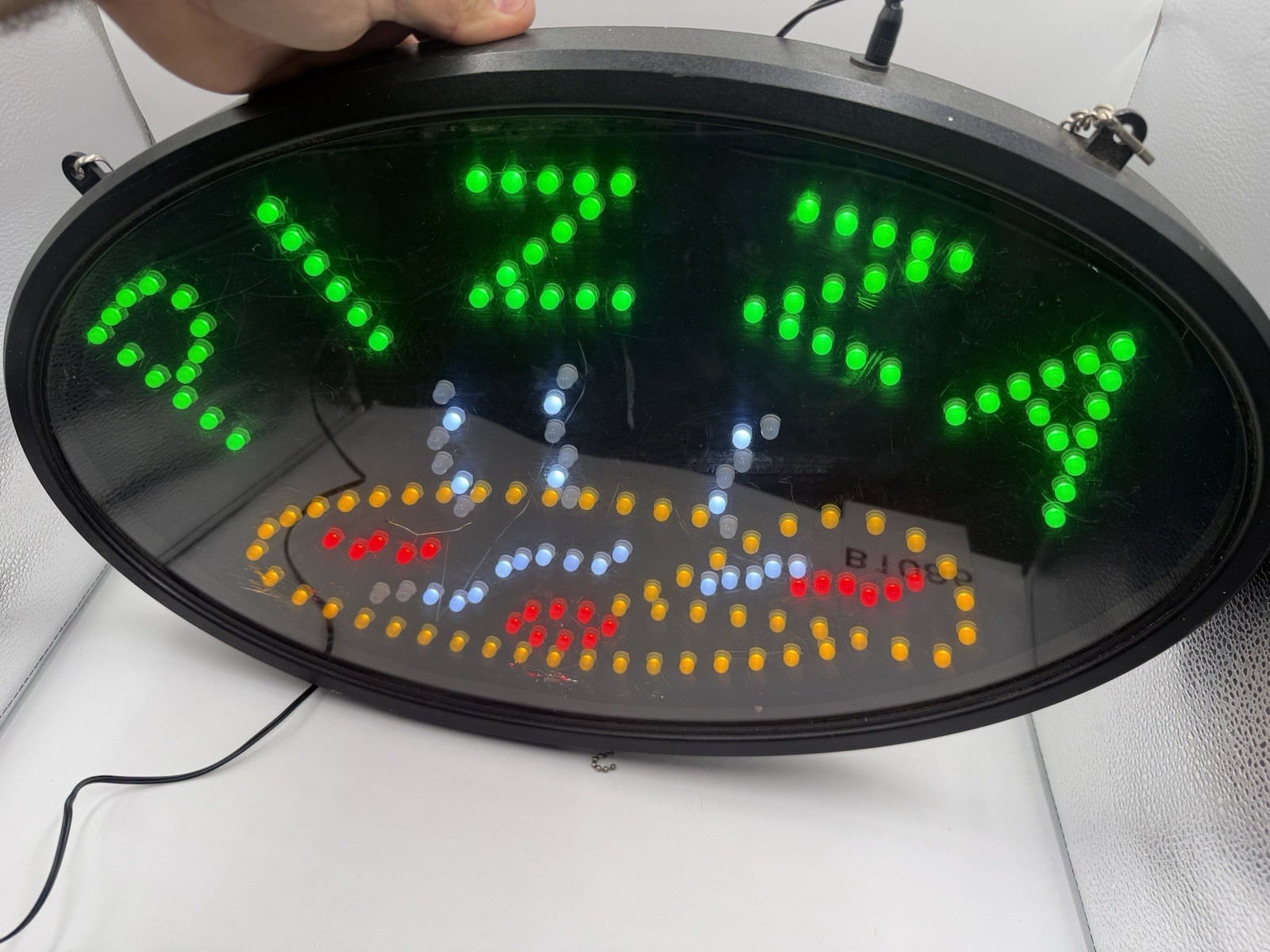 Alpine Industries LED Pizza Sign Oval – Commercial Grade Jumbo 23×14 Size