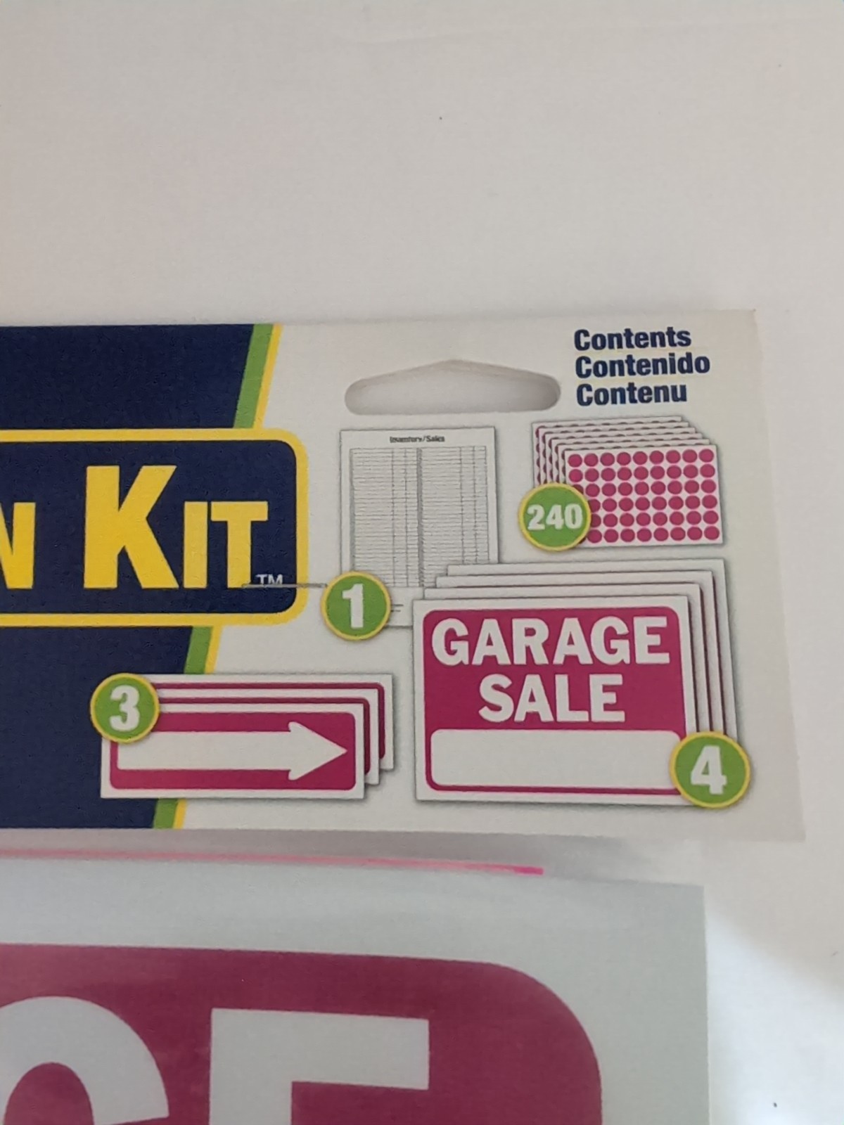 Hy-Ko Garage Sale Sign Kit – 240-Piece Set – Signs, Arrows & Price Labels – New