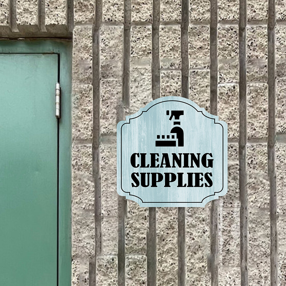 Heritage Plus Cleaning Supplies Wall or Door Sign | Business Workplace Signage